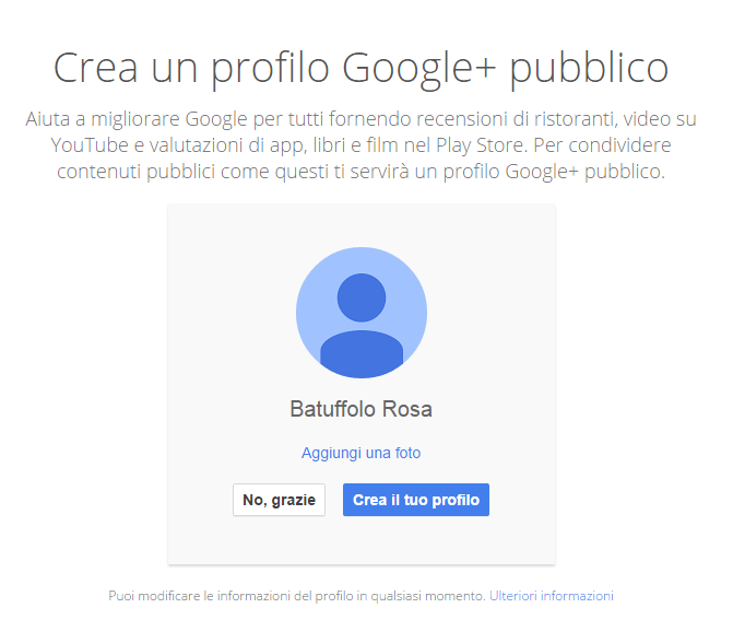account google plus