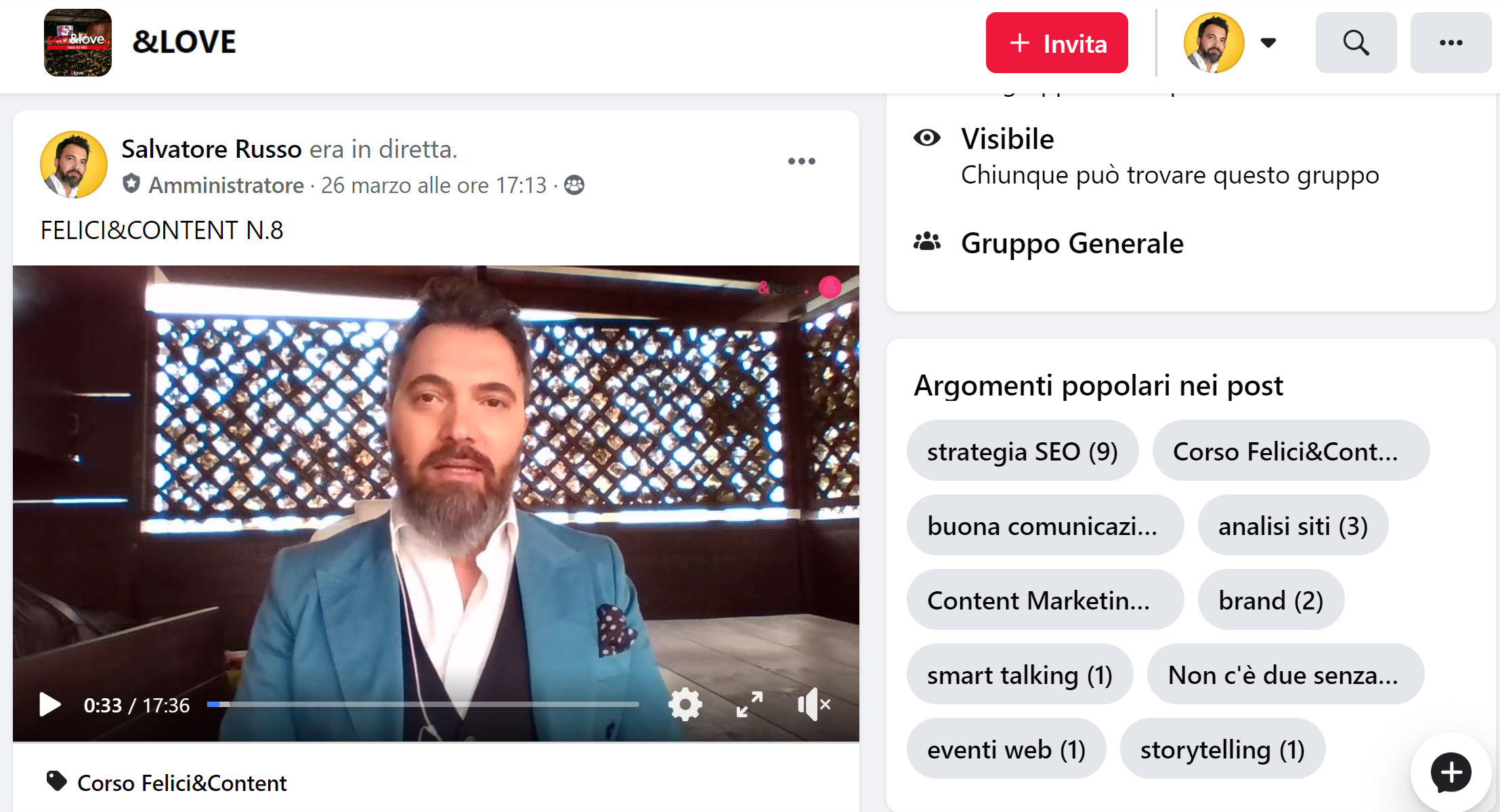 salvatore russo gruppo facebook &love